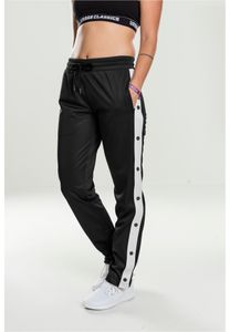 Dámské kalhoty Urban Classics Ladies Button Up Track Pants blk/wht/blk - 5XL