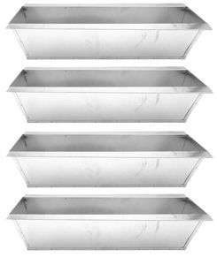 BURI Pflanzkasten für Europaletten 1-6 Stück verzinkt schwarz Balkon Blumenkasten, Variante:Metall verzinkt - 4 Stück
