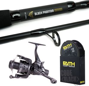 Eurocatch Black Phantom Hybrid - Angelruten Set - 10Ft - 3.00lbs - 500m schnur