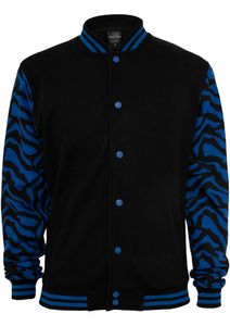 Urban Classics 2-tone Zebra College Jacket, Farbe:roy/blk, Größe:L