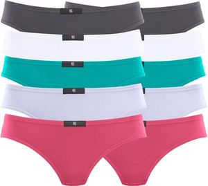 H.I.S. String 10 er-Pack anthrazit, weiß, mint, flieder, pink Größe 38