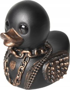 GOTHIC DUCK HEAVY METAL SLAVE Black 15cm FOR THE BATHHOUSE PRESENT