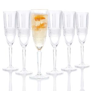 RCR 26968020006 Brillante  6-teiliges Champagnergläser-Set, 185 ml