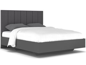 NABBI Manželská postel s roštem Lupe LB-160 160x200 cm - šedá