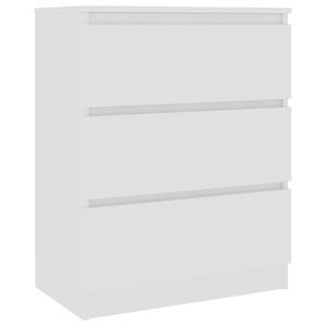 vidaXL Sideboard Weiß 60 x 33,5 x 76 cm Spanplatte