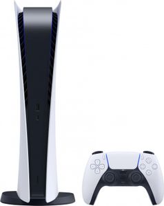 Sony PlayStation 5 Digital Edition 825 GB Wi-Fi Black, White SONY Barva výrobku: Černá, Bílá, Připojení Ethernet LAN: Ano, Počet portů USB 3.2 Gen 1 (3.1 Gen 1) typu A: 1, Wi-Fi: Ano, Kapacita interního úložiště: 825 GB, Úložné médium: SSD, Bluetooth: Ano, Platforma: PlayStation 5, Počet portů HDMI: 1, Integrovaná optická mechanika: Ne, Počet gamepadů v balení: 1, Video hra v balení: Ne