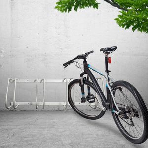 Jiubiaz Fahrradständer für 4 Räder 101x32x26cm verzinkt und für Wandmontage geeignet