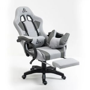 Gaming Stuhl mit Kopfstütze, Fußstütze Racing Bürostuhl Drehstuhl Sportsitz, Schreibtischstuhl Gaming-Stuhl, bis zu 120kg