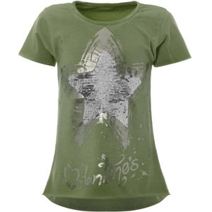 BEZLIT Mädchen Wende Pailletten T-Shirt mit tollem Motiv Olivegrün 104
