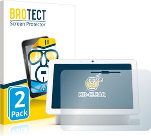 2x Für Google Nest Hub Max Schutzfolie BROTECT Displayschutz Display Schutz Folie Klar Transparent