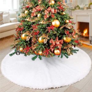 Weihnachtsbaumdecke Baumdecke Christbaumdecke Ø 80 cm weiß Weihnachtsbaumdecke, flauschiger Stoff
