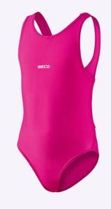 BECO Mädchen Kinder Badeanzug Schwimmanzug Einteiler Größe 140 pink