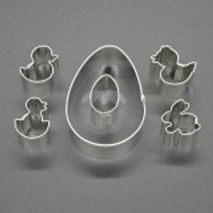 Ausstecher set - Ostern mit einem Ei  Smolík Material:: Metal, Farbe:: Silber