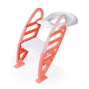 Treppe mit Sitz zur Toilette orange