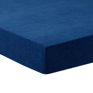 Traumschlaf Frottee Stretch Spannbettlaken 180x200 - 200x200 cm blau