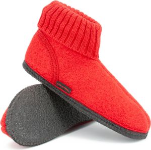 Kitz-Pichler Hüttenschuh Ötz - Filz-Hausschuh aus Schurwolle Rubin ,36