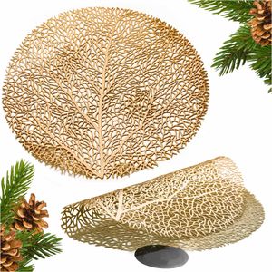 Tischsets Rund Untersetzer Platzset 38 Cm Platzmatte Tischmatte Baumkrone Kupfer