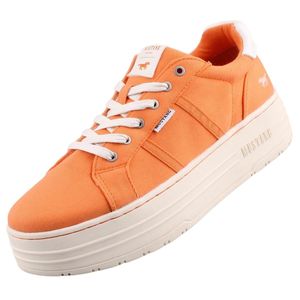 Mustang Damen-Sneaker Orange, Farbe:rot, EU Größe:37