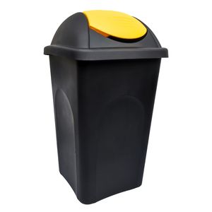 Odpadkový kôš MULTIPAT 60 l, plastové žlté veko