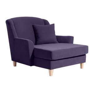 Max Winzer Judith Big-Sessel inkl. 1x Zierkissen 55x55cm - Farbe: violett - Maße: 136 cm x 142 cm x 107 cm; 2891-767-2051798-F01