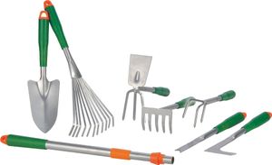 HI 8dílná sada zahradního nářadí Silver Metal
