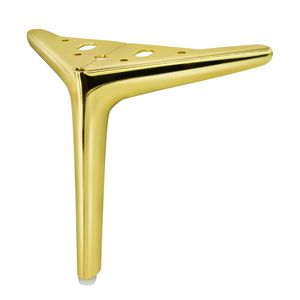 Möbelfüße aus Metall möbelbeine Schrankfüße für Schränke, Vitrinen Sideboards Sofa Couch Beine Gold Höhe: 18cm