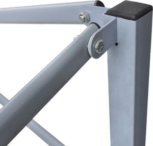 vidaXL Profi-Partyzelt Faltbar mit 2 Seitenwänden 2×2m Stahl Blau