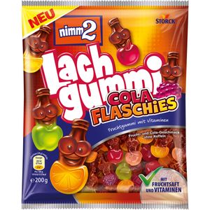 Nimm2 Lachgummi Cola Flaschies Fruchtgummi mit Vitaminen 200g