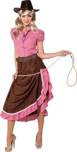 Damen Kostüm Cowgirl Western Rock gerafft Karneval Fasching Gr.44/46