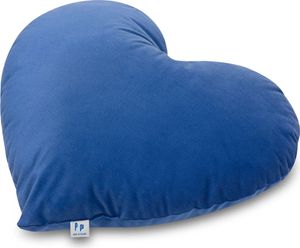Vankúš na maznanie Pepi v tvare srdca - ručne šitý antialergénny vankúš Srdce 48 × 43 cm Mäkký detský vankúš Dekoračný vankúš pre bábätká Plyšové srdce - Srdce Tmavomodrá
