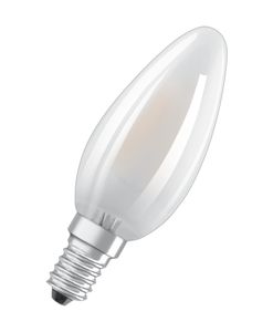OSRAM Superstar dimmbare LED-Lampe mit besonders hoher Farbwiedergabe (CRI90) für E14-Sockel, mattes Glas ,Kaltweiß (4000K), 470 Lumen, Ersatz für herkömmliche 40W-Leuchtmittel, dimmbar, 1-er Pack