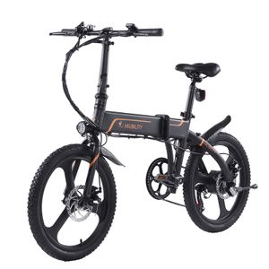 NIUBILITY B20 20 Zoll E-bike klapprad , 36V 10,4Ah Elektrofahrrad Citybike Mountainbike , 25km/h, bis 120kg , Shimano 6 Gang-Schaltung , Schwarz