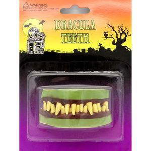 Smi Halloween Zubehör Vampir Zähne Horror Soft Vinyl weiß zum Kostüm 