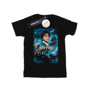 Harry Potter - "Philosopher's Stone" T-Shirt für Mädchen BI21495 (140-146) (Schwarz)