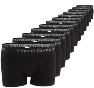 Vincent Creation® Boxershorts-Hipster 12 Stück XXL schwarz