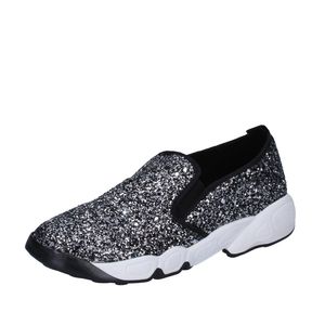 OLGA RUBINI Sneaker damski brokatowy srebrny BX788 - Rozmiar: 36