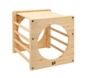 TP Toys Active Holz Indoor-Kletterwürfel für Kinder natur 52 x 60 x 52 cm (L x B x H)