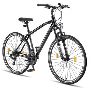Licorne Bike Life M-V Premium Trekking Bike in 28 Zoll - Fahrrad für Jungen, Mädchen, Damen und Herren - Shimano 21 Gang-Schaltung - Herrenfahrrad - Jungenfahrrad