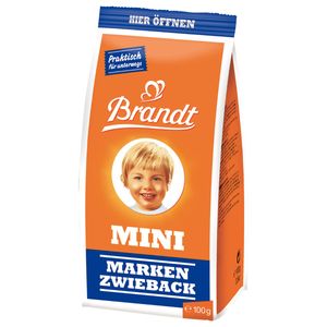 Brandt Mini Marken Zwieback Klassik ohne künstliches Aroma 100g