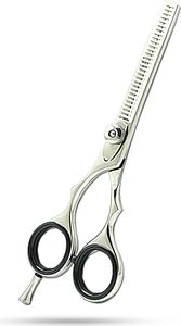 SMI Linkshänder schere effilierschere friseur 5,5 zoll ausdünnschere haarschere ausdünnen edelstahl friseurschere für damen und herren - Razor Edge