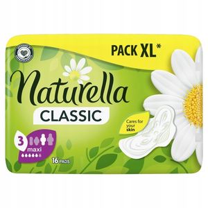 Podpaski higieniczne Naturella classic ze skrzydełkami maxi 16 szt.