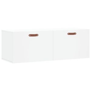 vidaXL Nástěnná skříňka bílá 100x36,5x35 cm Dřevěný materiál