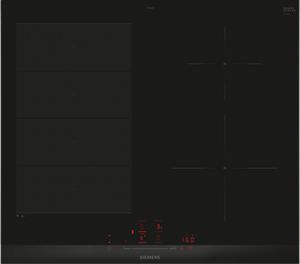 Siemens EX675HEC1E, iQ700, Induktionskochfeld, 60 cm, Schwarz, Mit Rahmen aufliegend
