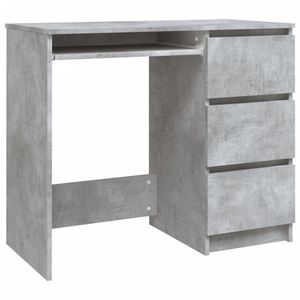 vidaXL Schreibtisch Betongrau 90x45x76 cm Holzwerkstoff