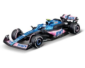 Bburago 18-38073G - Modellauto - F1 Renault Alpine A523' 23 #10 Gasly (mit Helm, Maßstab 1:43)