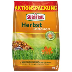 SUBSTRAL® Herbst-Rasendünger 6,25 kg für bis zu 250 m²