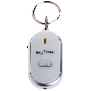 Key Finder Schlüsselfinder Keyfinder Multifunktionaler LED-Lampe Alarm Smart Tracker Schlüssel Tasche Portemonnaie Schlüsselanhänger Finder Anti-Lost Key Gegenstandsfinder Weiß Retoo