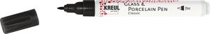 KREUL 16412 KREUL Kontur Porzellanstift schwarz 1,0 - 2,0 mm, 1 St.