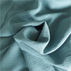 Musselin Baumwoll-Leinen Jacquard Wellenmuster Zuschnitt ab 1m x 140cm