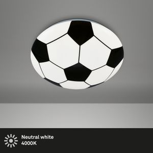 LED Deckenleuchte, Fussball,weiß-schwarz,1xLED/12W